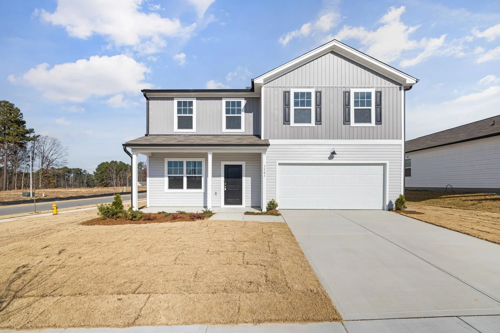 Suburban house facade